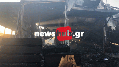 Ηράκλειο: Ολοκληρωτική καταστροφή στις επιχειρήσεις στις Μαλάδες μετά τη φωτιά (φωτογραφίες)