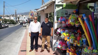 Δήμος Σητείας: Αυτοψία του Δημάρχου στην ανάπλαση που έγινε στην περιοχή της Ανάληψης