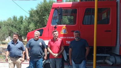 Συνάντηση των αγροτών της Ιεράπετρας με το Διοικητή της Πυροσβεστικής για τις παράνομες χωματέρες