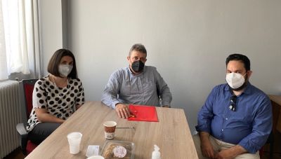 Ο Νίκος Ηγουμενίδης ενημερώθηκε για το πρόβλημα στέγασης των 24ου και 31ου Δημοτικών Σχολείων Ηρακλείου