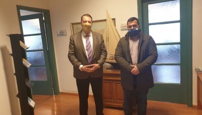 Συνάντηση του Δημάρχου Γόρτυνας με τον Δ. Σύμβουλο του ΟΛΗ