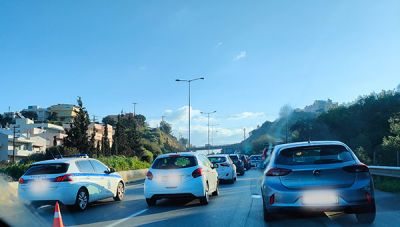 Επικίνδυνη καθίζηση στην έξοδο του ΒΟΑΚ προς Ηράκλειο!
