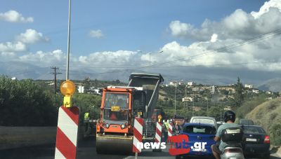 Συνεχίζονται οι εργασίες ασφαλτόστρωσης στον ΒΟΑΚ και η ταλαιπωρία των οδηγών-Οι νέες ρυθμίσεις