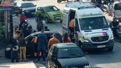 Ηράκλειο: Τροχαίο ατύχημα στη συβολή Ικάρου και Γράμμου