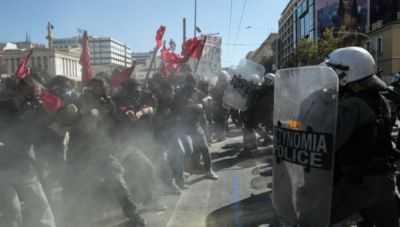Επεισόδια στο πανεκπαιδευτικό συλλαλητήριο στο κέντρο της Αθήνας