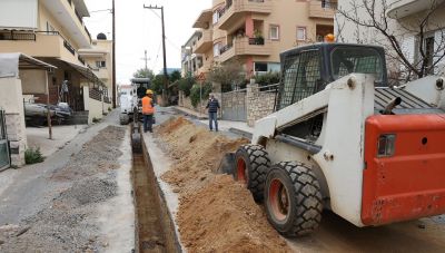 Εργασίες τοποθέτησης κεντρικού αγωγού ύδρευσης σε Κορώνη Μαγαρά και Νέα Αλικαρνασσό
