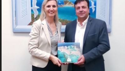 Συνάντηση της Αστυνομικής Ακολούθου της Βρετανικής Πρεσβείας με τον Αντιπεριφερειάρχη Ηρακλείου