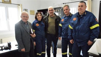 Επίσκεψη Θραψανιώτη στην Πυροσβεστική Υπηρεσία