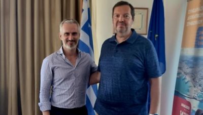 Με τον Διευθύνοντα Σύμβουλο του ΟΛΗ ο Γιάννης Αναστασάκης