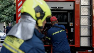 Ηράκλειο: Φωτιά σε όχημα εν κινήσει σε κεντρική λεωφόρο της πόλης