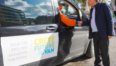 Περιήγηση στα αναπτυξιακά έργα της Κρήτης με ξεναγό τον Αντώνη Τσαπατάκη