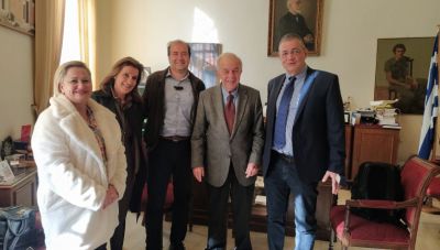 Τη νέα διοίκηση του Ιατρικού Συλλόγου υποδέχτηκε ο Βασίλης Λαμπρινός