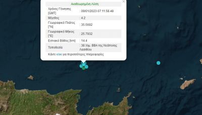 Καθησυχάζουν οι επιστήμονες για το μπαράζ σεισμών στο Λασίθι- Οι εκτιμήσεις Παπαδόπουλου και Τσελέντη