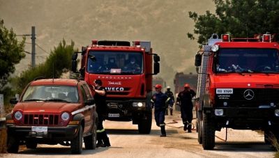 Χίος: Μήνυμα μέσω του 112 για εκκένωση χωριών λόγω της φωτιάς