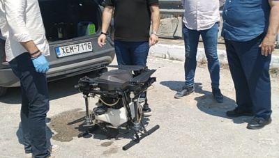 Χανιά: Eναέρια εφαρμογή προνυμφοκτονίας με τη χρήση drone στον Κλαδισό ποταμό