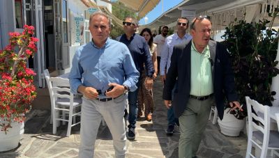 Aυτοψία Καλαντζάκη στα έργα ανάπλασης του Μύρτου