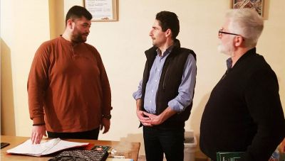 Επίσκεψη του υποψήφιου βουλευτή Γιώργου Ξυλούρη στη Χορωδία  “Ο Άγιος Μηνάς” στην Επισκοπή