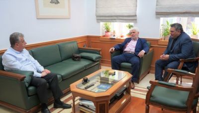 Στον Περιφερειάρχη Κρήτης ο Πρόεδρος της Ελληνικής Ομοσπονδίας Πετοσφαίρισης