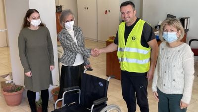 Ένα αναπηρικό αμαξίδιο δώρισε ο Ρ.Ο. Ηράκλειο Ελ Γκρέκο  στο Πρόγραμμα “Βοήθεια στο Σπίτι”