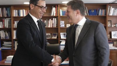 Συνάντηση Βαρβιτσιώτη με τον νέο Υπουργό Εξωτερικών της Κύπρου
