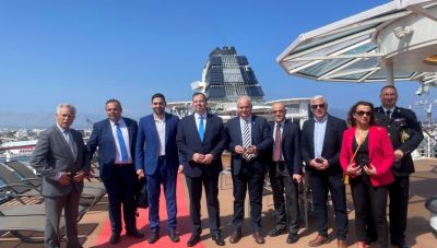 O ΟΛΗ υποδέχθηκε το κρουαζιερόπλοιο Celebrity Infinity
