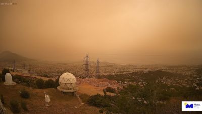 Ασφυκτικό σκηνικό από την αφρικανική σκόνη και τη ζέστη- Ξεπέρασε τους 36 βαθμούς η θερμοκρασία στην Κρήτη