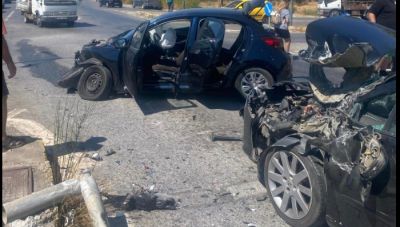 Βίντεο από τη σφοδρή σύγκρουση τριών οχημάτων στον κόμβο του Σκαλανίου