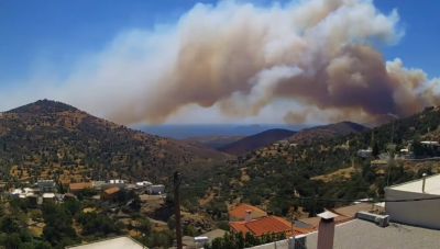 Φωτιά στο Ρέθυμνο: Για τρίτη μέρα συνεχίζεται η μάχη με τις φλόγες – Επιχειρούν ξανά τα εναέρια μέσα