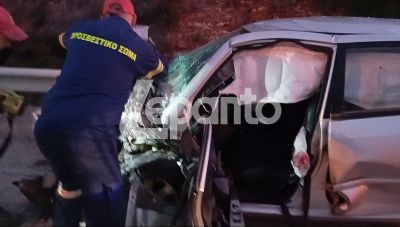 Ναύπακτος: Ένας νεκρός από σύγκρουση ΙΧ με φορτηγό