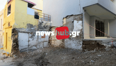 Ηράκλειο: Κατεδαφίσεις ετοιμόρροπων κτισμάτων στην παλιά πόλη (Βίντεο)