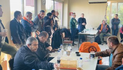 Στη Μονάδα 4 της ΔΕΗ, στη Μεγαλόπολη ο Φραγκίσκος Παρασύρης με  κλιμάκιο του ΠΑΣΟΚ-Κινήματος Αλλαγής