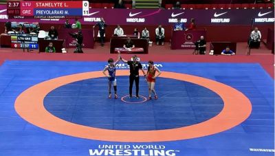 Η Μαρία Πρεβολαράκη στα ημιτελικά του ευρωπαϊκού πρωταθλήματος πάλης