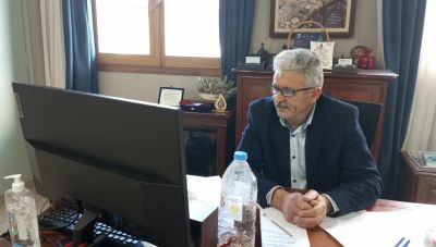 Τηλεδιάσκεψη του Δημάρχου Οροπεδίου Λασιθίου με τον Υπουργό Περιβάλλοντος και Ενέργειας 