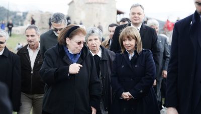 Στο αναστηλωμένο κάστρο της Πιάδας η Κατερίνα Σακελλαροπούλου (φωτο)