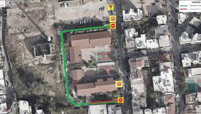 Ανακατασκευάζει τα πεζοδρόμια γύρω από το σχολικό συγκρότημα της ΑΒΕΑ ο Δήμος Χανίων