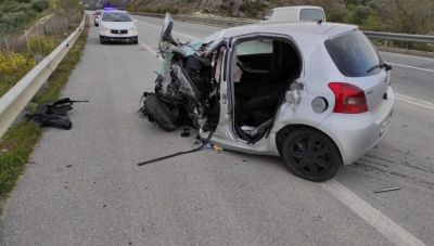 Κρήτη: Μετά το θανατηφόρο δυστύχημα και νέο τροχαίο στην παλιά εθνική οδό στο ύψος του Καρτερού