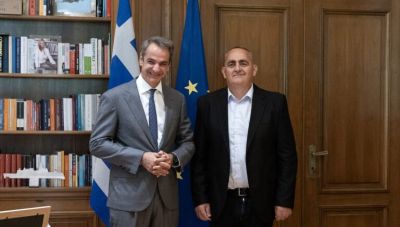 Συνάντηση του Κ. Μητσοτάκη με τον Φρ. Μπελέρη στο Μέγαρο Μαξίμου – Τι συζήτησαν