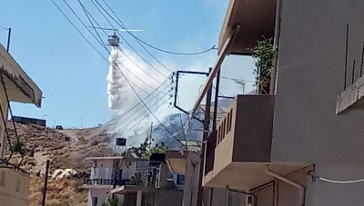 Σε εξέλιξη η μεγάλη πυρκαγιά γύρω από το Φρούριο Ρόκα στον Προφήτη Ηλία-Μήνυμα του 112-Επιχειρούν εναέρια μέσα (φωτο)