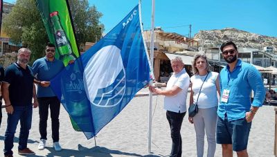 Τρεις Γαλάζιες Σημαίες στις παραλίες του Δήμου Φαιστού (Φωτο)