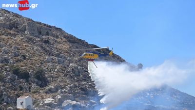 Ηράκλειο: Συγκλονιστικά πλάνα από τη φωτιά στον Προφήτη Ηλία που έφτασε ως τις αυλές των σπιτιών (Βίντεο + Φωτο)