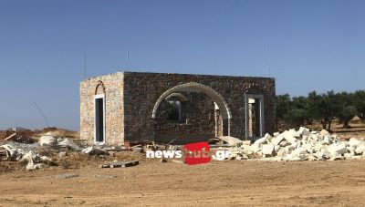 Προχωρούν οι εργασίες στο νέο ναό της Αγίας Παρασκευής στα Ρουσοχώρια-Την Πέμπτη ο Εσπερινός (φώτο)