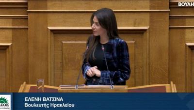 Ελένη Βατσινά: Ένα κρίσιμο νομοσχέδιο για την οικονομική ζωή της Κρήτης ... με λογική 