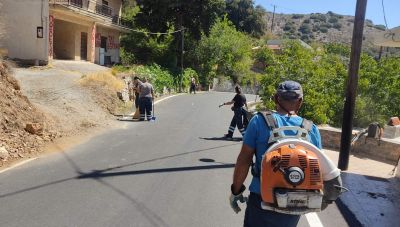 Άγιος Νικόλαος: Συνεχίζονται οι εργασίες για τον ευπρεπισμό και καθαρισμό των δημοτικών κοινοτήτων