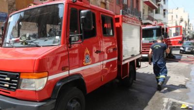 Ηράκλειο: Φωτιά στο κέντρο - Επι τόπου η Πυροσβεστική