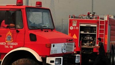 Οριοθετήθηκε η φωτιά στην αρχαία Πύδνα Πιερίας