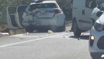 Ρέθυμνο: Τροχαίο στον ΒΟΑΚ με εμπλοκή περιπολικού οχήματος