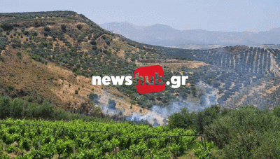 Υπό έλεγχο η φωτιά που ξέσπασε στον Δήμο Μινώα Πεδιάδας (ΦΩΤΟ)