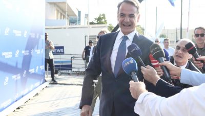 Ευρωεκλογές 2024: Στα γραφεία της ΝΔ ο Κυριάκος Μητσοτάκης