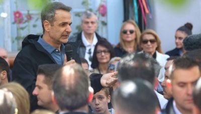 Μητσοτάκης από Χίο: Η πολιτική σταθερότητα είναι το διακύβευμα των ευρωεκλογών