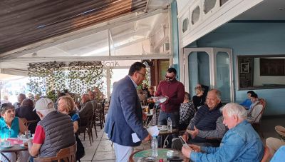 Περιοδεία κλιμακίου του ΚΚΕ στο παζάρι Μοιρών και συνάντηση με εκπροσώπους των ΤΟΕΒ